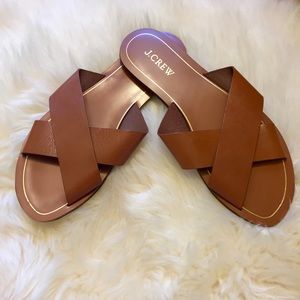 NEW J.Crew Cyprus Leather Sandals